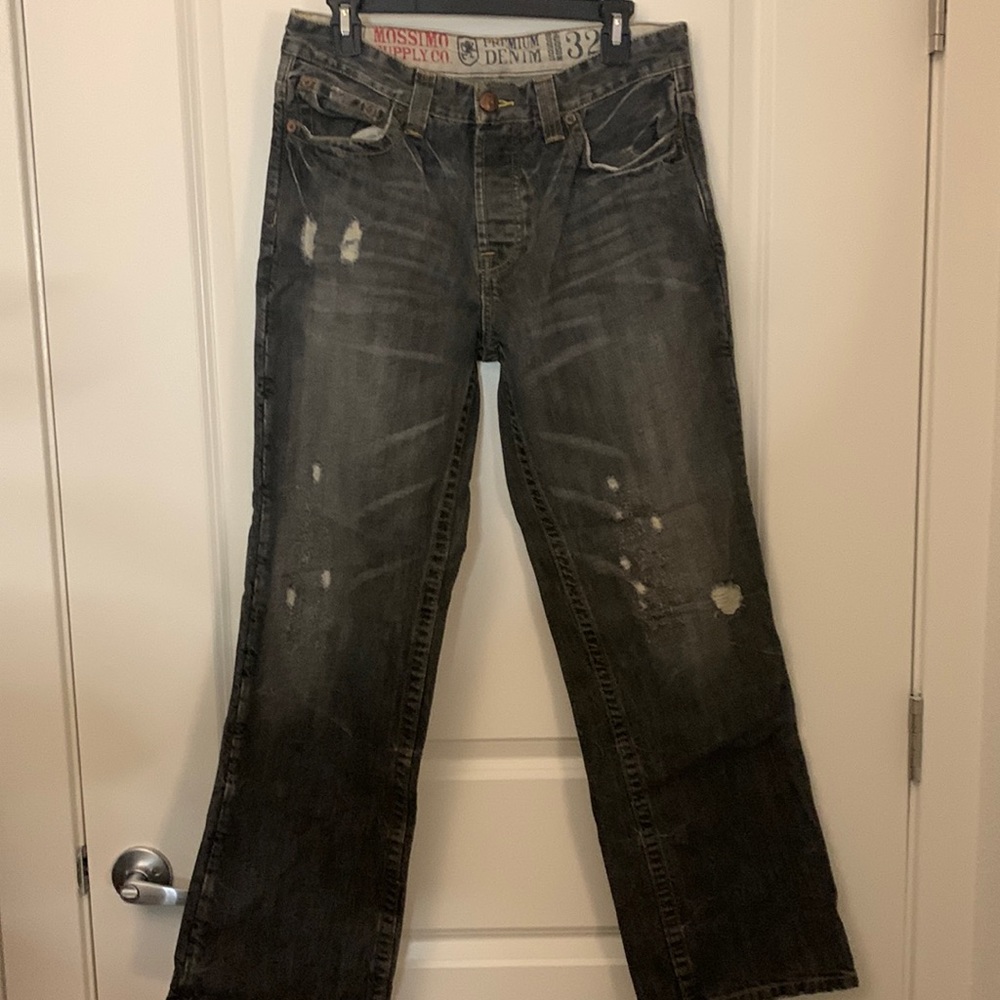 Mossimo gray distressed jeans